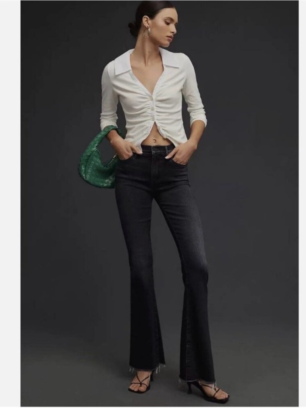 MOTHER Black High-Rise Flare Jeans-adorable , just not the right style for me.